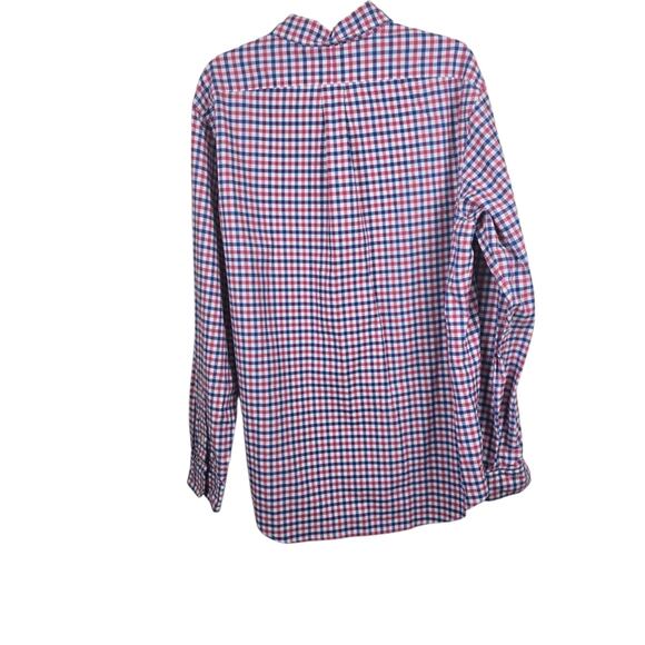 Ralph Lauren Blue Red White Gingham Old Money Patriotic Oxford Classic Shirt XLT - Picture 2 of 11